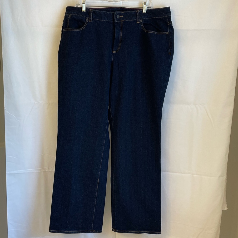 Talbots Women's Dark Blue Boot Cut Jeans